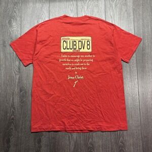 Vintage Jesus Dv8 1990s Red Shirt Bible XL Extra Large Rare Deviate Club